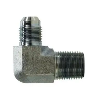 Midland Industries 250158 - 90° Elbow, 5/16" 37° JIC Flared x 5/16" MIP, Steel