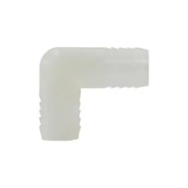 Midland Industries 33397W - 90° Elbow, 1" Hose Barbed x 1" Hose Barbed, Nylon