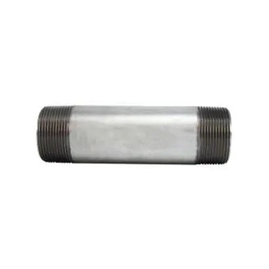 Midland Industries 56141 - Welded Pipe Nipple, 1-1/2" MPT x 1-1/2" MPT, 2" L, Steel, Galvanized, SCH