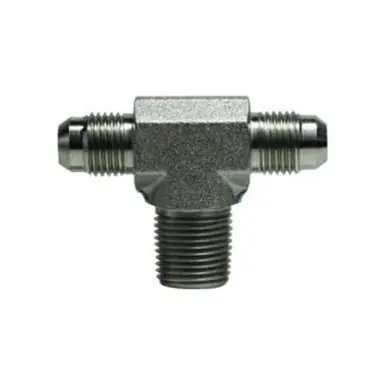 Midland Industries 26011612 - Branch Tee, 1" 37° JIC Flared x 1" 37° JIC Flared x 3/4" NPT(M), Steel