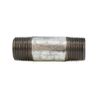Midland Industries 58106 - Pipe Nipple, 1" MPT x 1" MPT, 4-1/2" L, Steel, Galvanized, SCH 80