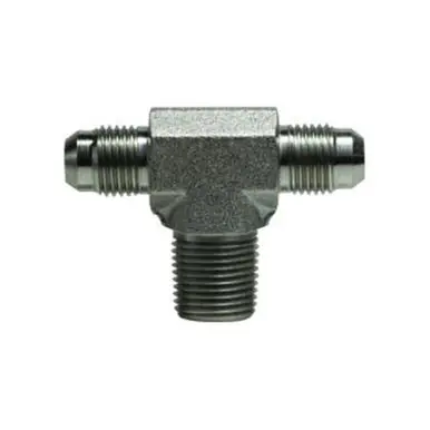Midland Industries 260188 - Branch Tee, 1/2" 37° JIC Flared x 1/2" 37° JIC Flared x 1/2" NPT(M),