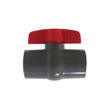 Midland Industries 899050 - Ball Valve, 1/2" Nominal, Socket x Socket, 150 psi, PVC Body