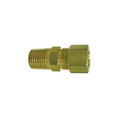 Midland Industries 18095 - Bulkhead Nut, 3/16" Compression, Brass