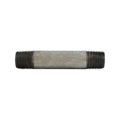 Midland Industries 56247 - Welded Pipe Nipple, 1/2" MPT x 1/2" MPT, 72" L, Steel, Galvanized, SCH 40