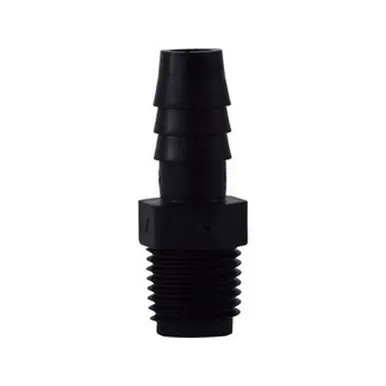 Midland Industries 33024B - Adapter, 1" Hose Barbed x 3/4" MIP, Polyethylene