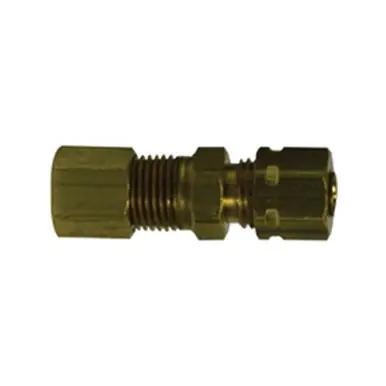 Midland Industries 27194 - Adapter w/ 27006 Self-Align Sleeve, 1/2" Compression x 3/8" MIP, Brass