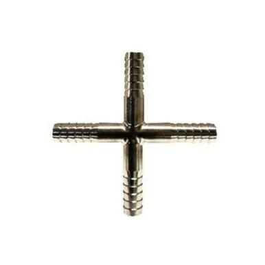 Midland Industries 34638T - Thinwall Cross, 3/8" Barbed x 3/8" Barbed x 3/8" Barbed x 3/8" Barbed,