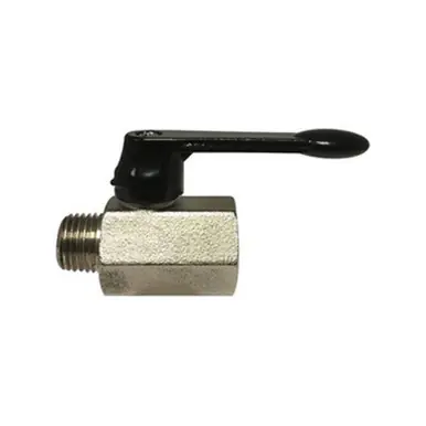 Midland Industries 46933L - Mini Ball Valve, 1/2" Nominal, FPT x MPT, 450 psi Pressure, 32 to 176° F