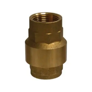 Midland Industries 944403V - In-Line Check Valve, 1/2" Nominal, NPT(F) x NPT(F), Brass Body, Import