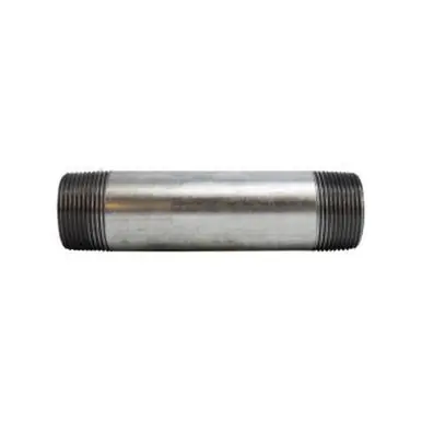Midland Industries 56127 - Welded Pipe Nipple, 1-1/4" MPT x 1-1/4" MPT, 5" L, Steel, Galvanized, SCH