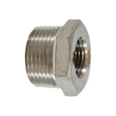 Midland Industries 62515 - Reducer Bushing, 1-1/4" MPT x 3/8" FPT, Stainless Steel, 150 lb