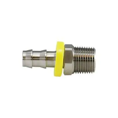 Midland Industries 30207SS - Adapter, 1/2" Push-On Hose Barbed x 1/2" MIP, Stainless Steel