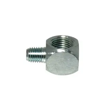 Midland Industries 36371 - 90° Angle Elbow Adapter, 90 deg, 1/4-28 x 1/8-27 Thread, SAE-LT x NPTF
