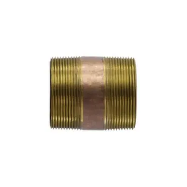 Midland Industries 82300-6470 - Pipe Nipple, 4" MPT x 4" MPT, 7" Brass