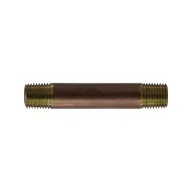 Midland Industries 42027 - Nipple, 1/4" MPT x 1/4" MPT, 4-1/2", Brass