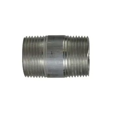 Midland Industries 76121 - Pipe Nipple, 1-1/4" MPT x 1-1/4" MPT, 2" L, Aluminum
