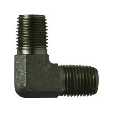 Midland Industries 55006 - 90° Elbow, 3/8" Male Pipe x 3/8" Male Pipe, Steel
