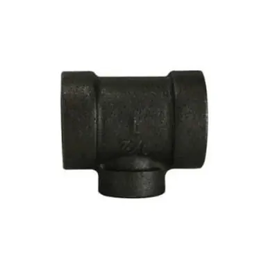 Midland Industries 69336 - Reducing Tee, 2" FPT x 2" FPT x 1-1/2" FPT, Iron, Black, XH Schedule, 300