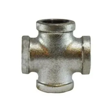 Midland Industries 64394 - Cross, 3/4" FPT x 3/4" FPT x 3/4" FPT x 3/4" FPT, Iron, Galvanized