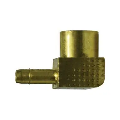 Midland Industries 21133 - 90° Elbow, 1/4" Hose Barbed x 1/8" FPT, Brass