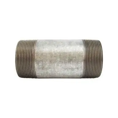 Midland Industries 56208 - Welded Pipe Nipple, 3" MPT x 3" MPT, 7" L, Steel, Galvanized, SCH 40