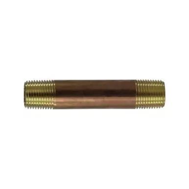 Midland Industries 40270 - Seamless Pipe Nipple, 1/2" MPT x 1/2" MPT, 30" Brass