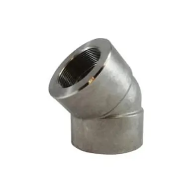 Midland Industries 103186 - 45° Elbow, 1-1/4" FPT x 1-1/4" FPT, Stainless Steel, 3000 lb