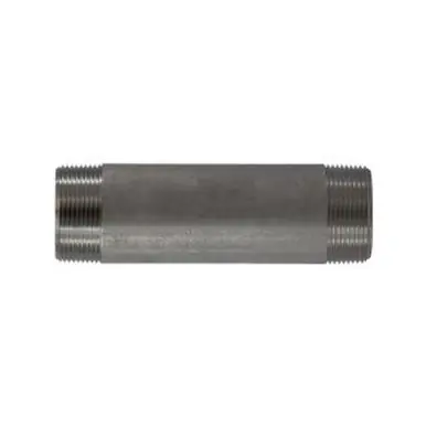 Midland Industries 49155 - Welded Pipe Nipple, 1-1/2" MPT x 1-1/2" MPT, 12" L, Stainless Steel, SCH