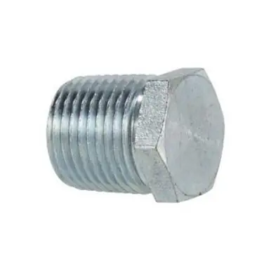 Midland Industries 5406P20 - Hex Head Plug, 1-1/4" MPT, Steel