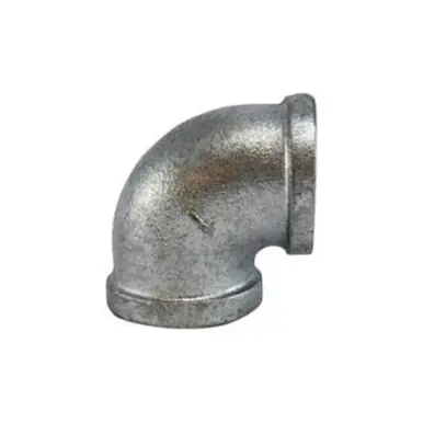 Midland Industries 64102 - 90° Elbow, 3/8" FPT x 3/8" FPT, Iron, Galvanized, 150 lb