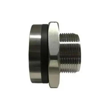 Midland Industries 63218 - Bulkhead Fitting, 2" NPT x 2" NPT, Stainless Steel