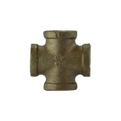 Midland Industries 738102-20 - Cross, 1-1/4" FPT x 1-1/4" FPT x 1-1/4" FPT x 1-1/4" FPT, Bronze