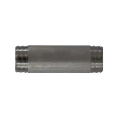 Midland Industries 49144 - Welded Pipe Nipple, 1-1/2" MPT x 1-1/2" MPT, 3-1/2" L, Stainless Steel