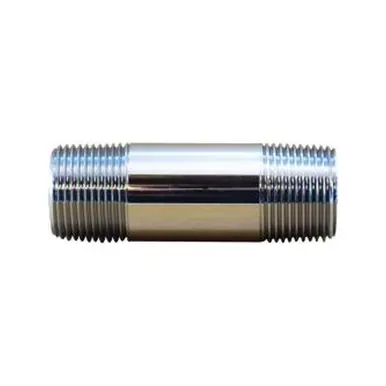 Midland Industries 41079 - Pipe Nipple, 1/2" MPT x 1/2" MPT, 24" Brass, Chrome-Plated