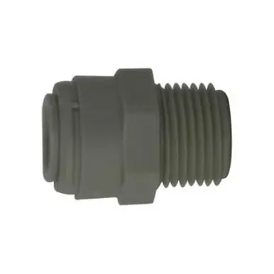Midland Industries 20058P - Adapter, 3/8" Push-In x 1/4" MIP, Polypropylene
