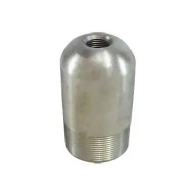 Midland Industries 90213 - Bull Plug w/ 1/4 Tap, 2" MPT, Steel, Zinc-Plated, SCH 80/XH Schedule