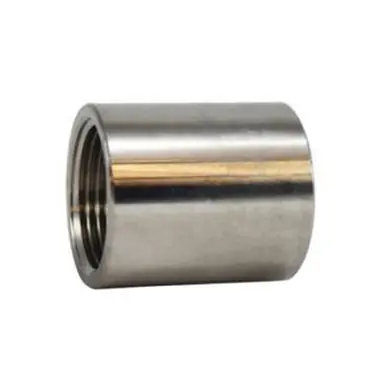 Midland Industries 63412B - Outside Dia. Machine Coupling, 3/8" FPT x 3/8" FPT, Stainless Steel, 150