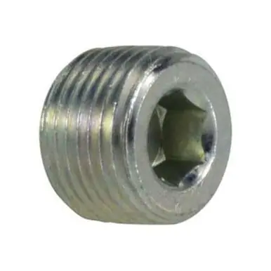 Midland Industries 5406HHP 20 - Hollow Hex Plug, 1-1/4" MPT, Steel