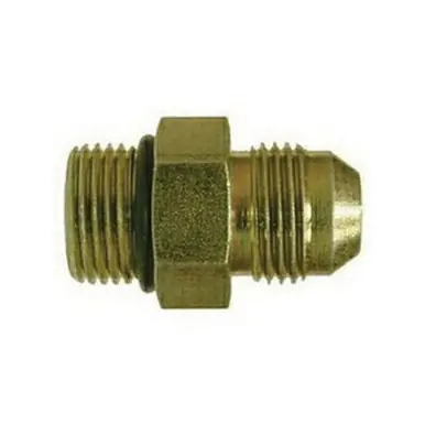 Midland Industries 6400-24-16 - Straight Connector, 1-1/2" Male 37° JIC Flared x 1" Male ORB, Steel