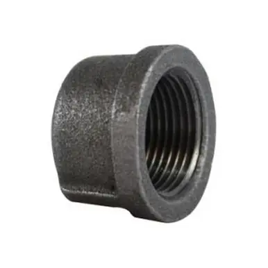 Midland Industries 65479 - Cap, 2-1/2" FPT, Iron, Black, 150 lb
