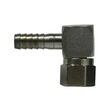 Midland Industries 34601 - 90° Swivel Elbow, 3/8" Hose Barbed x 1/4" SAE 45° Female Flared,