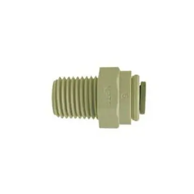 Midland Industries 20055P - Adapter, 1/4" Push-In x 1/4" MIP, Polypropylene