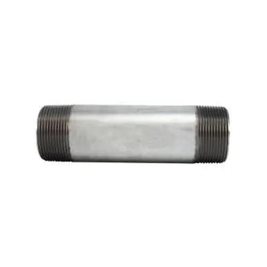 Midland Industries 56149 - Welded Pipe Nipple, 1-1/2" MPT x 1-1/2" MPT, 6" L, Steel, Galvanized, SCH