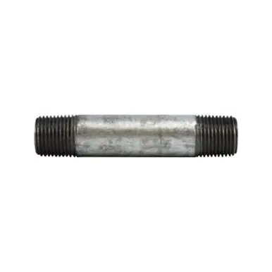 Midland Industries 58004 - Pipe Nipple, 1/8" MPT x 1/8" MPT, 2-1/2" L, Steel, Galvanized, SCH 80