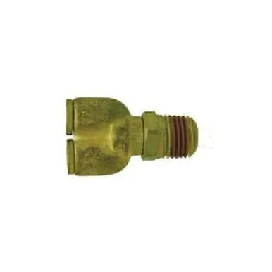 Midland Industries 20187 - Wye Connector, 1/4" Push" Tube x 1/8" MPT x 1/4" Push" Tube, Brass