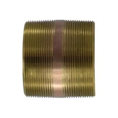 Midland Industries 40260 - Pipe Nipple, 6" MPT x 6" MPT, 5" Brass