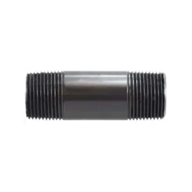 Midland Industries 55131 - Pipe Nipple, 1-1/4" MPT x 1-1/4" MPT, 8" L, PVC, Dark Gray, SCH 80