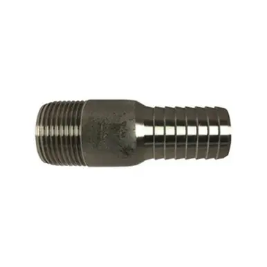 Midland Industries 973927SS - Adapter, 1" Insert x 1" MIP, Stainless Steel, 150 lb