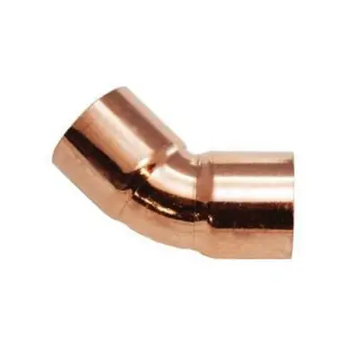 Midland Industries 77171 - 45° Solder Joint Elbow, 2-1/2" C x 2-1/2" C, Copper